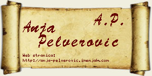 Anja Pelverović vizit kartica